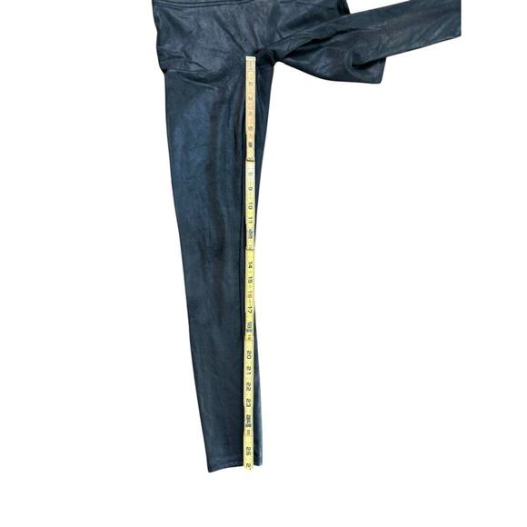 SPANX By Sara Blakely Women's Black Leather High Waisted Skinny Leggings Size M - Picture 3 of 6